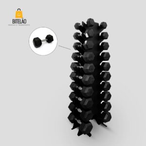 Kit Completo de Halteres com Suporte