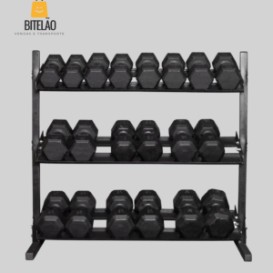 Kit halter sextavado emborrachado